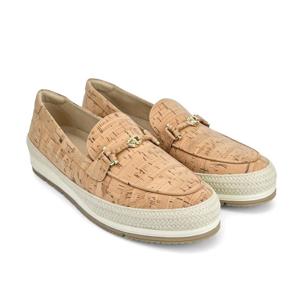 VANELi Quarzi Athleisure Perforated Loafers Beige Size‎ Women's Size 13M Cork